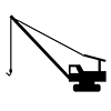 Mobile crane ｜ Heavy equipment ｜ Icon ｜ Illustration ｜ Free material ｜ Transparent background