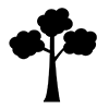 Trees | Plants-Icons | Illustrations | Free materials | Transparent background