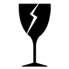 Wine ｜ Glass ｜ Breaking --Icon ｜ Illustration ｜ Free material ｜ Transparent background