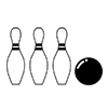 Bowling ｜ Ball-Icon ｜ Illustration ｜ Free Material ｜ Transparent Background