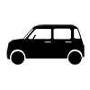 Light car ｜ Ordinary car ｜ 4 wheels ｜ Movement ｜ Icon ｜ Illustration ｜ Free material ｜ Transparent background