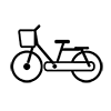 Bicycle ｜ Vehicle ｜ Jitensha ｜ Movement --Icon ｜ Illustration ｜ Free material ｜ Transparent background