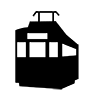 Chinchin Train ｜ Tram ｜ Railroad ｜ Train-Icon ｜ Illustration ｜ Free Material ｜ Transparent Background