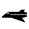 Space Shuttle ｜ Spacecraft ｜ Space Transportation System ｜ Space-Icon ｜ Illustration ｜ Free Material ｜ Transparent Background