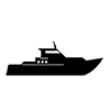 Ship ｜ Luxury ｜ Boat-Icon ｜ Illustration ｜ Free material ｜ Transparent background