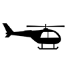 Helicopter-Icon ｜ Illustration ｜ Free material ｜ Transparent background