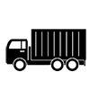 Truck ｜ Luggage --Icon ｜ Illustration ｜ Free material ｜ Transparent background