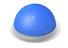 Blue button --Icon ｜ 3D ｜ Free illustration material