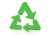 Recycling system --Icon ｜ 3D ｜ Free illustration material
