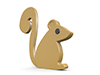 Animal ｜ Squirrel ――Icon ｜ 3D ｜ Free Illustration Material