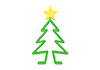 Christmas Tree --Icon ｜ 3D ｜ Free Illustration Material