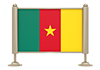 Cameroon-Flag-Icon ｜ 3D ｜ Free Illustration Material