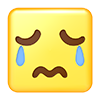 Crying face --Icon ｜ 3D ｜ Free illustration material