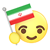 Iran ｜ Flag --Icon ｜ 3D ｜ Free Illustration Material