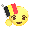 Belgium ｜ Flag ｜ Icon ｜ 3D ｜ Free Illustration Material