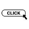 Click ｜ Cursor-Icon ｜ Illustration ｜ Free Material ｜ Transparent Background