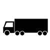 Large ｜ Truck-Icon ｜ Illustration ｜ Free material ｜ Transparent background