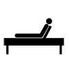 Nursing bed --Icon ｜ Illustration ｜ Free material ｜ Transparent background