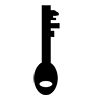 Key-Icon ｜ Illustration ｜ Free material ｜ Transparent background