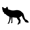 Fox ｜ Fox --Icon ｜ Illustration ｜ Free material ｜ Transparent background