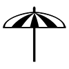 Beach ｜ Beach Umbrella ｜ Icon ｜ Illustration ｜ Free Material ｜ Transparent Background