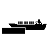 Port --Icon ｜ Illustration ｜ Free material ｜ Transparent background