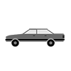 Cars ｜ Sedan ｜ Ordinary cars ｜ Transportation --Icons ｜ Illustrations ｜ Free materials ｜ Transparent background