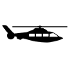 Helicopter-Icon ｜ Illustration ｜ Free material ｜ Transparent background