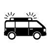 Ambulance --Icon ｜ Illustration ｜ Free material ｜ Transparent background