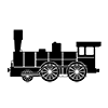 Steam locomotive ｜ Train ｜ Icon ｜ Illustration ｜ Free material ｜ Transparent background