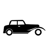 Retro ｜ Car-Icon ｜ Illustration ｜ Free material ｜ Transparent background