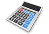 Calculator --Icon ｜ 3D ｜ Free illustration material