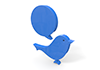 Tweet --Icon ｜ 3D ｜ Free illustration material