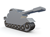 Tank-Icon ｜ 3D ｜ Free Illustration Material