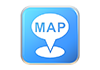 Map --Icon ｜ 3D ｜ Free illustration material