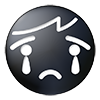 Crying face --Icon ｜ 3D ｜ Free illustration material