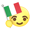 イタリア｜国旗 - アイコン｜3D｜フリーイラスト素材