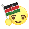 ケニア｜国旗 - アイコン｜3D｜フリーイラスト素材