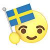 スウェーデン｜国旗 - アイコン｜3D｜フリーイラスト素材
