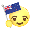 ニュージーランド｜国旗 - アイコン｜3D｜フリーイラスト素材