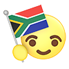 南アフリカ共和国｜国旗 - アイコン｜3D｜フリーイラスト素材