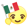 メキシコ｜国旗 - アイコン｜3D｜フリーイラスト素材